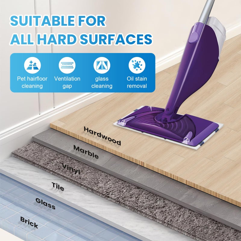 Bpbdzz 36-Pack Disposable Mop Pad Refills for Swiffer Wet Jet Spray Mop - Wet Jet Pads for All Floor Types - 5 Layers Thickened Durable and Super Absorbent - Image 5